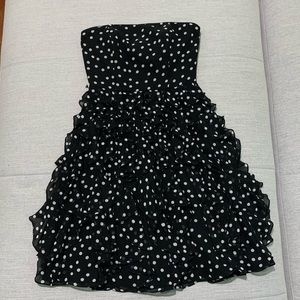 Polka dot cocktail dress